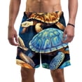 thumbnail image 1 of luoweisi Men's Beach Shorts Quick Dry Swim Trunks with Mesh Lining Sea Turtle L, 1 of 5