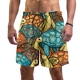 thumbnail image 1 of luoweisi Men's Beach Shorts Quick Dry Swim Trunks with Mesh Lining Sea Turtle M, 1 of 5