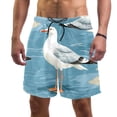 thumbnail image 1 of luoweisi Men's Beach Shorts Quick Dry Swim Trunks with Mesh Lining Seagull L, 1 of 5