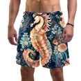 thumbnail image 1 of luoweisi Men's Beach Shorts Quick Dry Swim Trunks with Mesh Lining Seahorse 2XL, 1 of 5