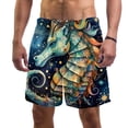 thumbnail image 1 of luoweisi Men's Beach Shorts Quick Dry Swim Trunks with Mesh Lining Seahorse 2XL, 1 of 5