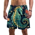 thumbnail image 1 of luoweisi Men's Beach Shorts Quick Dry Swim Trunks with Mesh Lining Seahorse L, 1 of 5