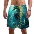 thumbnail image 1 of luoweisi Men's Beach Shorts Quick Dry Swim Trunks with Mesh Lining Seahorse M, 1 of 5