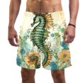 thumbnail image 1 of luoweisi Men's Beach Shorts Quick Dry Swim Trunks with Mesh Lining Seahorse M, 1 of 5