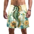thumbnail image 1 of luoweisi Men's Beach Shorts Quick Dry Swim Trunks with Mesh Lining Seahorse S, 1 of 5