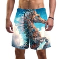 thumbnail image 1 of luoweisi Men's Beach Shorts Quick Dry Swim Trunks with Mesh Lining Seahorse S, 1 of 5