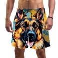 thumbnail image 1 of luoweisi Men's Beach Shorts Quick Dry Swim Trunks with Mesh Lining Sheepdog L, 1 of 5