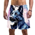 thumbnail image 1 of luoweisi Men's Beach Shorts Quick Dry Swim Trunks with Mesh Lining Sheepdog L, 1 of 5