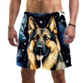 thumbnail image 1 of luoweisi Men's Beach Shorts Quick Dry Swim Trunks with Mesh Lining Sheepdog L, 1 of 5