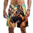 thumbnail image 1 of luoweisi Men's Beach Shorts Quick Dry Swim Trunks with Mesh Lining Sheepdog S, 1 of 5