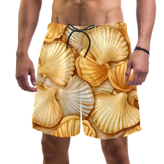 luoweisi Men's Beach Shorts Quick Dry Swim Trunks with Mesh Lining Shell L