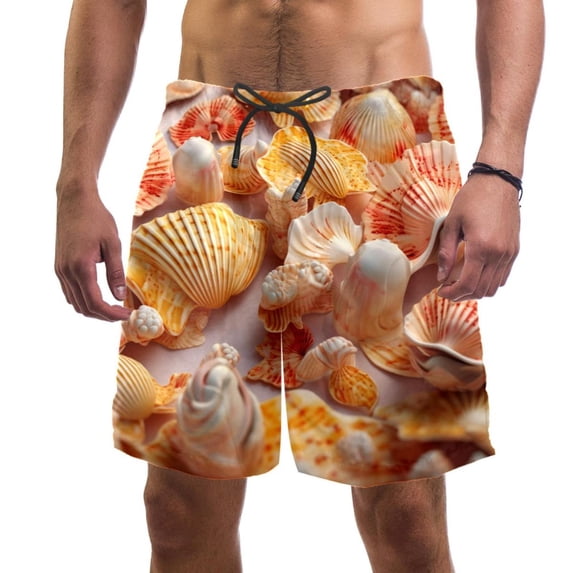 luoweisi Men's Beach Shorts Quick Dry Swim Trunks with Mesh Lining Shell L
