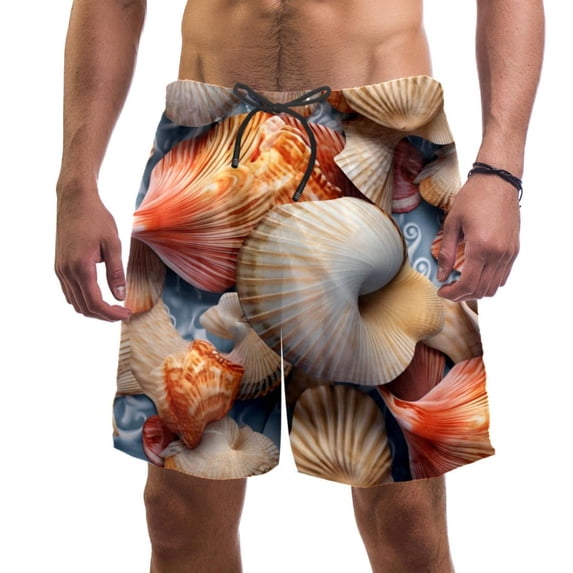 luoweisi Men's Beach Shorts Quick Dry Swim Trunks with Mesh Lining Shell S