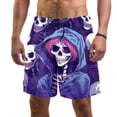 thumbnail image 1 of luoweisi Men's Beach Shorts Quick Dry Swim Trunks with Mesh Lining Skeleton L, 1 of 5