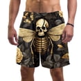 thumbnail image 1 of luoweisi Men's Beach Shorts Quick Dry Swim Trunks with Mesh Lining Skull Bee L, 1 of 5