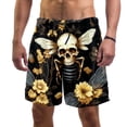thumbnail image 1 of luoweisi Men's Beach Shorts Quick Dry Swim Trunks with Mesh Lining Skull Bee XL, 1 of 5