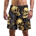 thumbnail image 1 of luoweisi Men's Beach Shorts Quick Dry Swim Trunks with Mesh Lining Skull L, 1 of 1