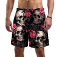 thumbnail image 1 of luoweisi Men's Beach Shorts Quick Dry Swim Trunks with Mesh Lining Skull S, 1 of 1