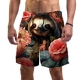 thumbnail image 1 of luoweisi Men's Beach Shorts Quick Dry Swim Trunks with Mesh Lining Sloth L, 1 of 5