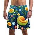 thumbnail image 1 of luoweisi Men's Beach Shorts Quick Dry Swim Trunks with Mesh Lining Snails L, 1 of 5