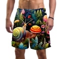 thumbnail image 1 of luoweisi Men's Beach Shorts Quick Dry Swim Trunks with Mesh Lining Snails L, 1 of 5