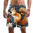 thumbnail image 1 of luoweisi Men's Beach Shorts Quick Dry Swim Trunks with Mesh Lining Squirrel M, 1 of 5