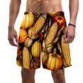 thumbnail image 1 of luoweisi Men's Beach Shorts Quick Dry Swim Trunks with Mesh Lining Thanksgiving Corn 2XL, 1 of 5