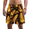 thumbnail image 1 of luoweisi Men's Beach Shorts Quick Dry Swim Trunks with Mesh Lining Thanksgiving Corn L, 1 of 5