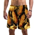 thumbnail image 1 of luoweisi Men's Beach Shorts Quick Dry Swim Trunks with Mesh Lining Thanksgiving Corn L, 1 of 5