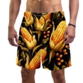 thumbnail image 1 of luoweisi Men's Beach Shorts Quick Dry Swim Trunks with Mesh Lining Thanksgiving Corn S, 1 of 5