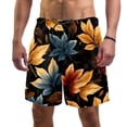 thumbnail image 1 of luoweisi Men's Beach Shorts Quick Dry Swim Trunks with Mesh Lining Thanksgiving Leaves XL, 1 of 5
