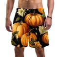 thumbnail image 1 of luoweisi Men's Beach Shorts Quick Dry Swim Trunks with Mesh Lining Thanksgiving Pumpkin 2XL, 1 of 5