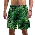 thumbnail image 1 of luoweisi Men's Beach Shorts Quick Dry Swim Trunks with Mesh Lining Tropical Leaves S, 1 of 5