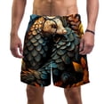 thumbnail image 1 of luoweisi Men's Beach Shorts Quick Dry Swim Trunks with Mesh Lining Unique Pangolin L, 1 of 5