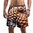 thumbnail image 1 of luoweisi Men's Beach Shorts Quick Dry Swim Trunks with Mesh Lining Unique Pangolin S, 1 of 5