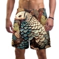 thumbnail image 1 of luoweisi Men's Beach Shorts Quick Dry Swim Trunks with Mesh Lining Unique Pangolin XL, 1 of 5