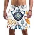 thumbnail image 1 of luoweisi Men's Beach Shorts Quick Dry Swim Trunks with Mesh Lining Vintage Teapot L, 1 of 5
