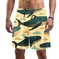 thumbnail image 1 of luoweisi Men's Beach Shorts Quick Dry Swim Trunks with Mesh Lining Whale 2XL, 1 of 5