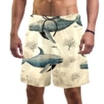 thumbnail image 1 of luoweisi Men's Beach Shorts Quick Dry Swim Trunks with Mesh Lining Whale L, 1 of 5