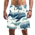 thumbnail image 1 of luoweisi Men's Beach Shorts Quick Dry Swim Trunks with Mesh Lining Whale M, 1 of 5
