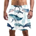 thumbnail image 1 of luoweisi Men's Beach Shorts Quick Dry Swim Trunks with Mesh Lining Whale S, 1 of 5