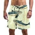 thumbnail image 1 of luoweisi Men's Beach Shorts Quick Dry Swim Trunks with Mesh Lining Whale S, 1 of 5