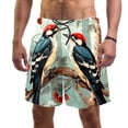 thumbnail image 1 of luoweisi Men's Beach Shorts Quick Dry Swim Trunks with Mesh Lining Woodpecker L, 1 of 5