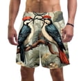 thumbnail image 1 of luoweisi Men's Beach Shorts Quick Dry Swim Trunks with Mesh Lining Woodpecker L, 1 of 5