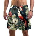thumbnail image 1 of luoweisi Men's Beach Shorts Quick Dry Swim Trunks with Mesh Lining Woodpecker L, 1 of 5