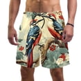 thumbnail image 1 of luoweisi Men's Beach Shorts Quick Dry Swim Trunks with Mesh Lining Woodpecker L, 1 of 5