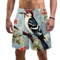 thumbnail image 1 of luoweisi Men's Beach Shorts Quick Dry Swim Trunks with Mesh Lining Woodpecker M, 1 of 5