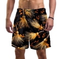 thumbnail image 1 of luoweisi Men's Beach Shorts Quick Dry Swim Trunks with Mesh Lining halloween broom L, 1 of 5