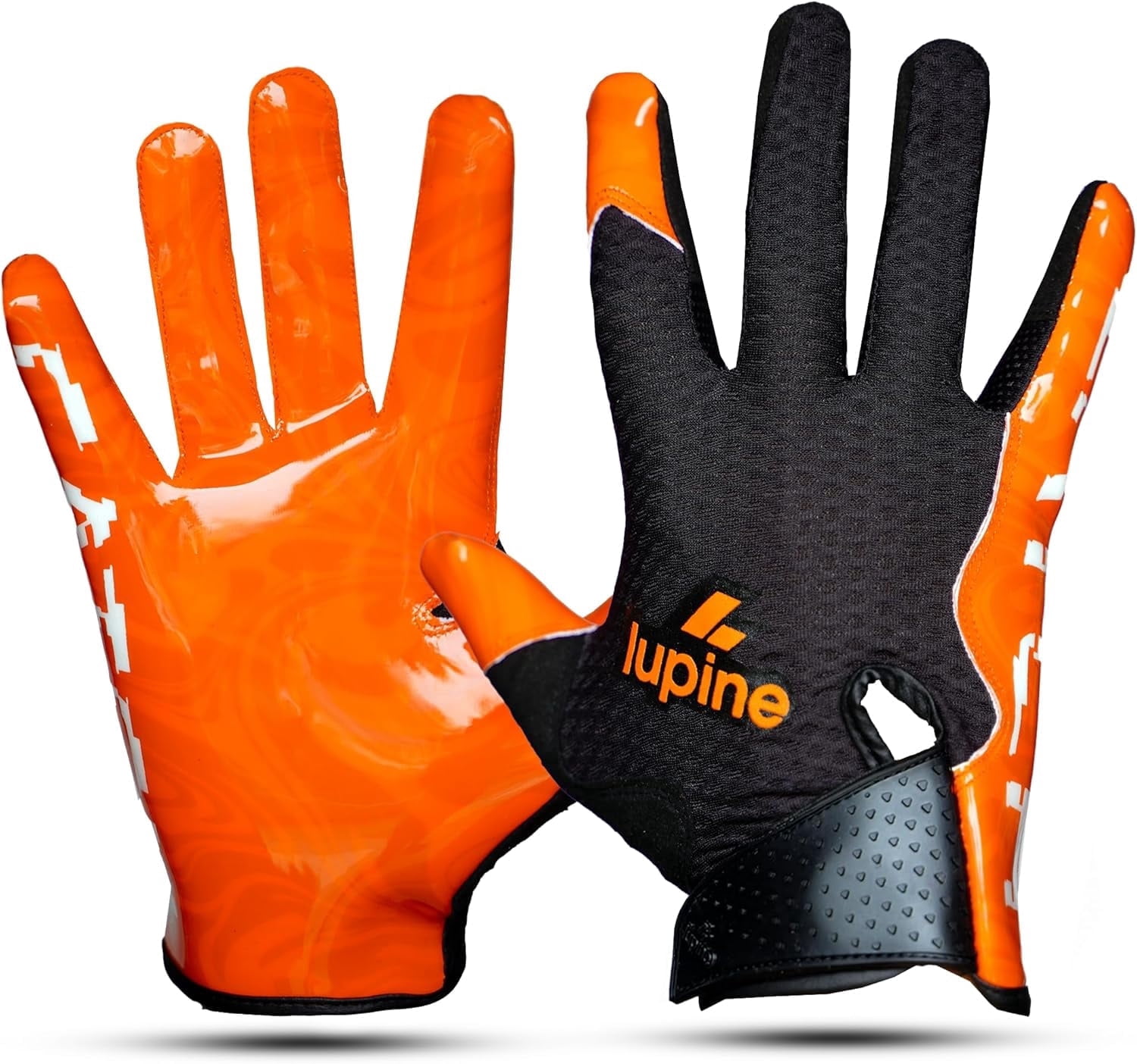 lupine Catch Football Gloves – Receiver Ready, Stretchy Microfiber Palm, Tacky Silicone Grip, Breathable & Washable – Men, Women & Youth