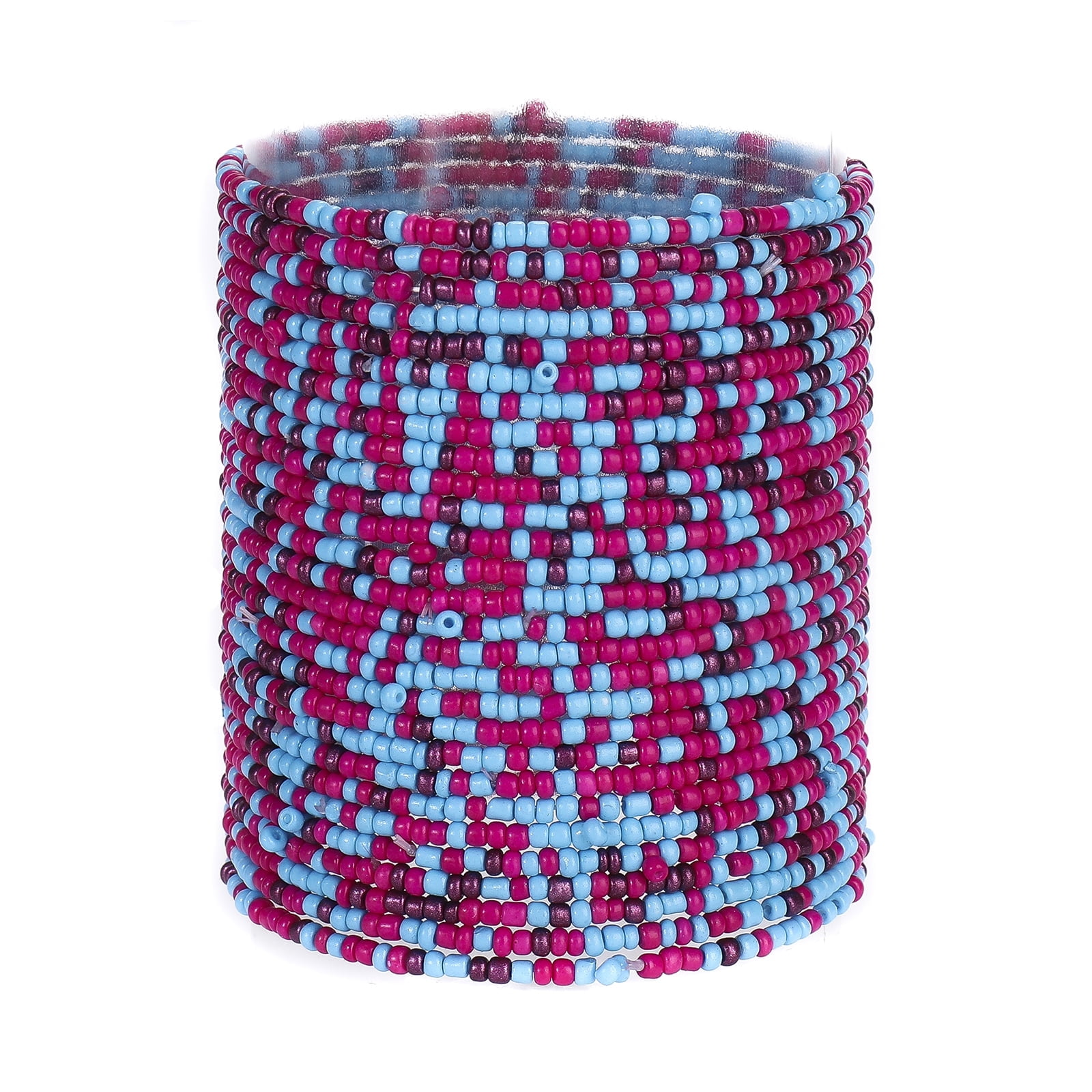 lureme Boho 28Pcs Multicolors Stackable Beads Elastic 